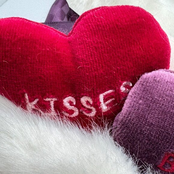 Boyds Bears Oliver Vtg Plush Teddy 7" Bear 3 Hearts Hugs Be Mine Embroidery - Picture 10 of 11